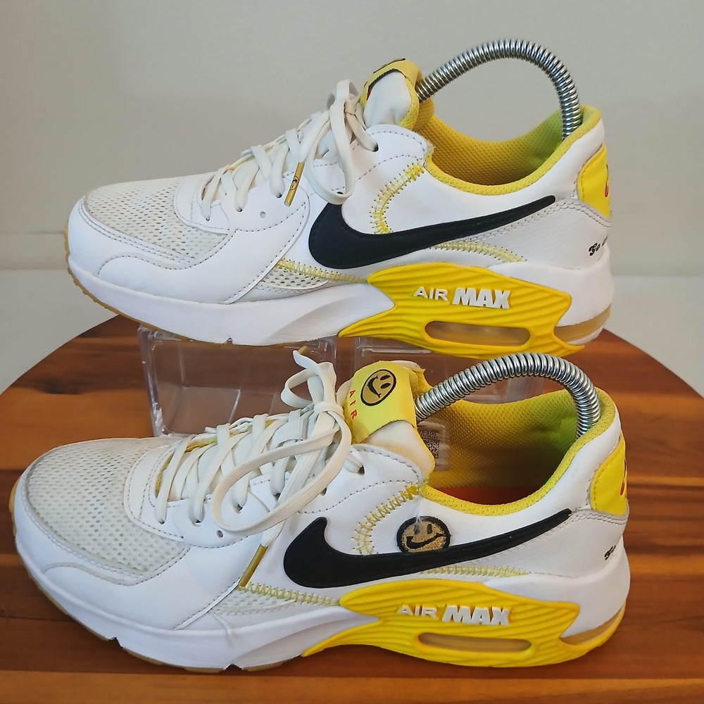 Nike Air Max Excee Go The Extra Smile Womens 8 White Yellow Sneakers DO5875-100